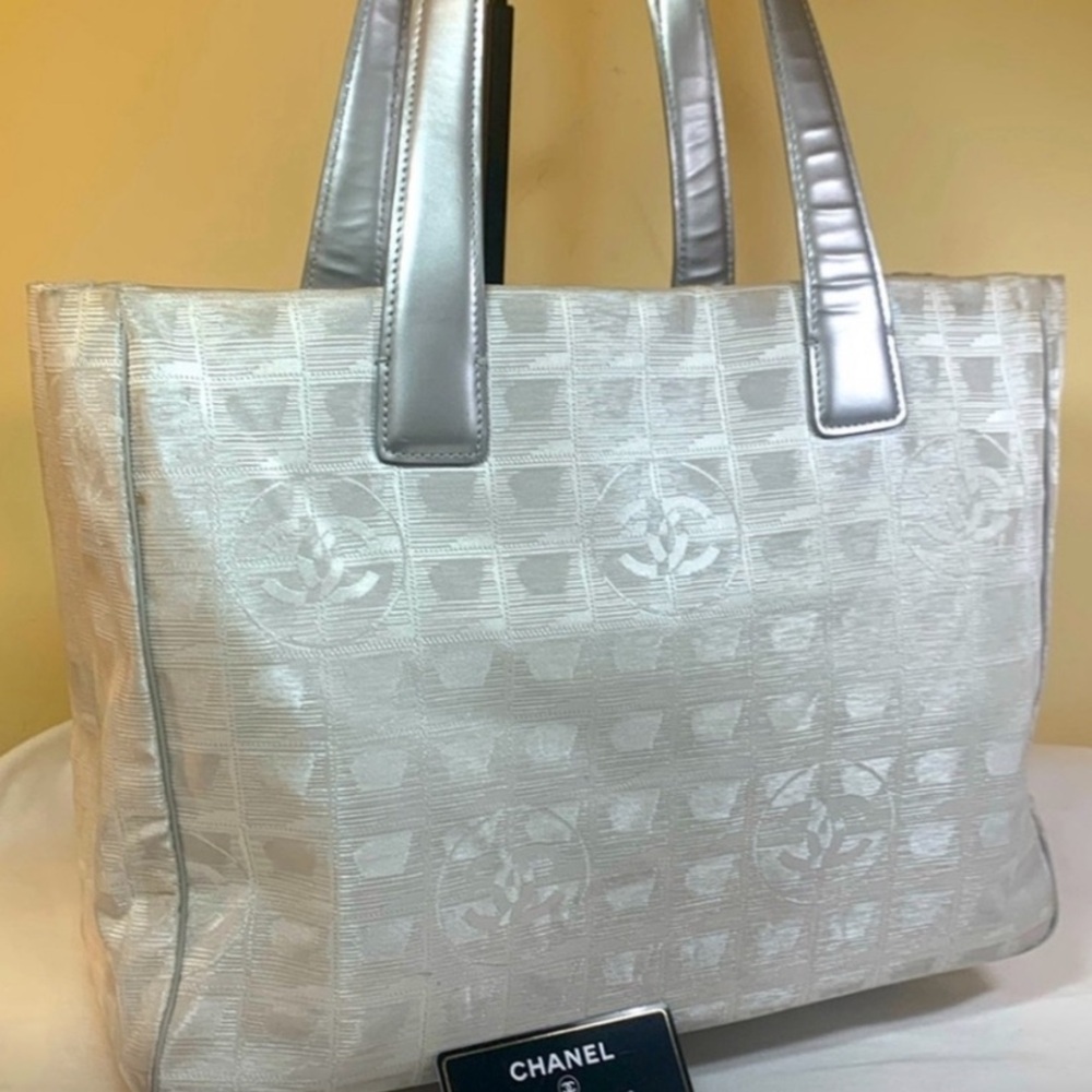 CHANEL Silver Tote Bag